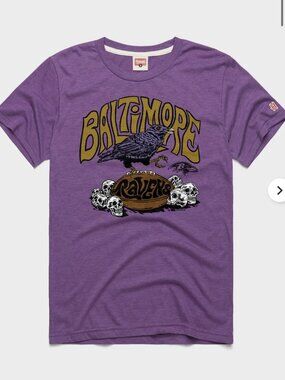 Homage NFL x Grateful Dead Purple Baltimore Ravens T-shirt Size XL Football